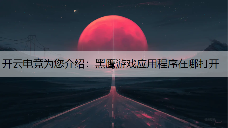 黑鹰游戏应用程序在哪打开